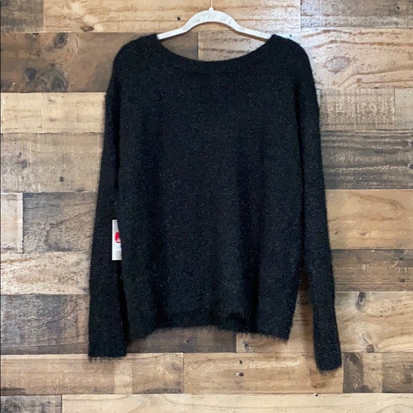 Chelsea28 Black Eyelash Metallic Sweater - Picture 12 of 12